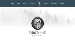 Desktop Screenshot of firsthairclinic.com